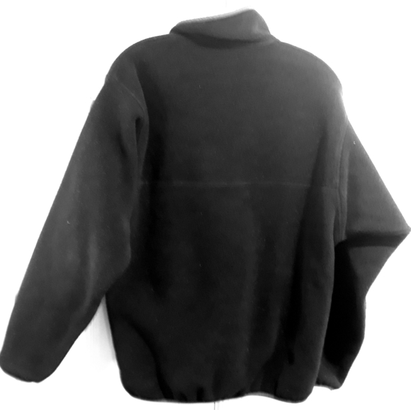 Patagonia Synchilla Fleece Sweater Quater  Snap Black Gray Size Small - Picture 8 of 12
